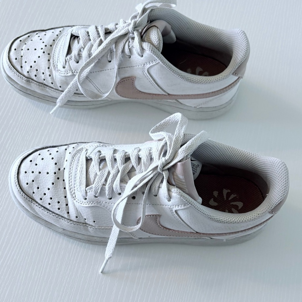 Nike Shoes White w/ Pink - Court Vision Low